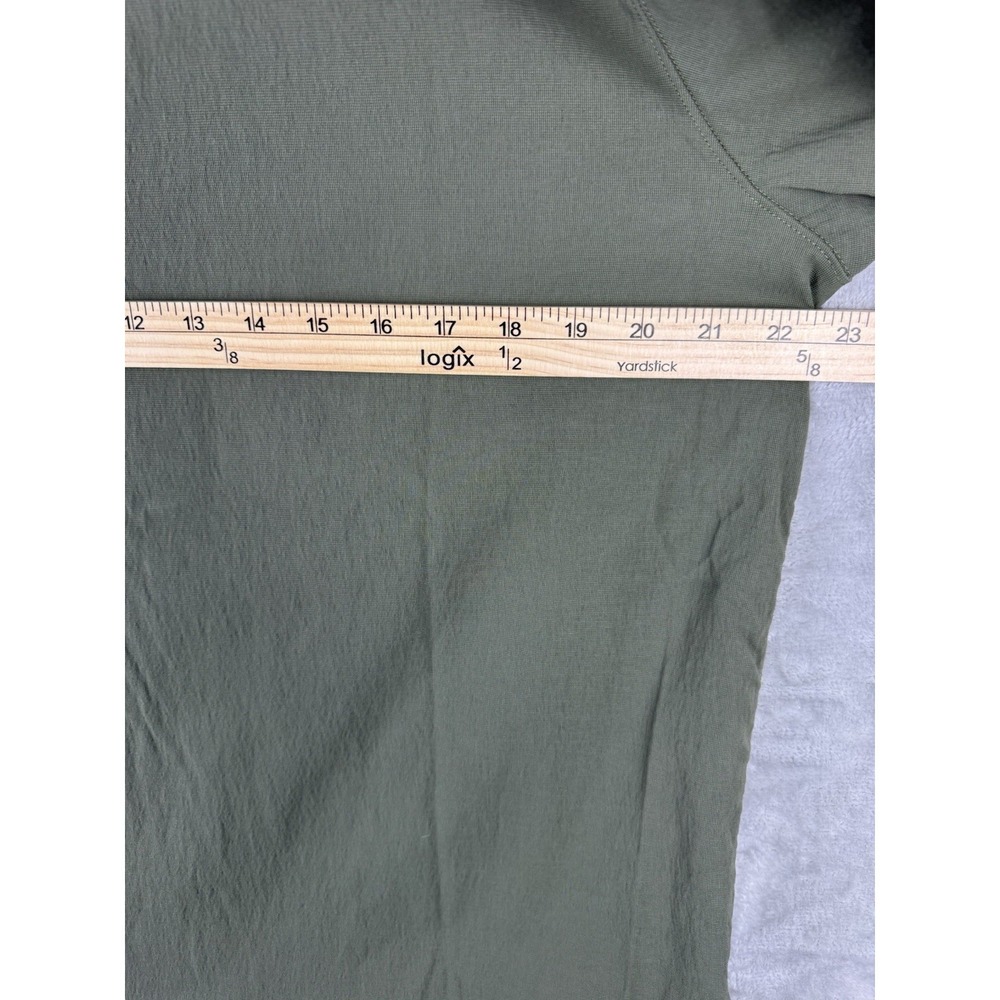 Lululemon‎ Relaxed Fit Short Sleeve Stretch Green Shirt Mens Size M/L Pockets - Picture 7 of 8